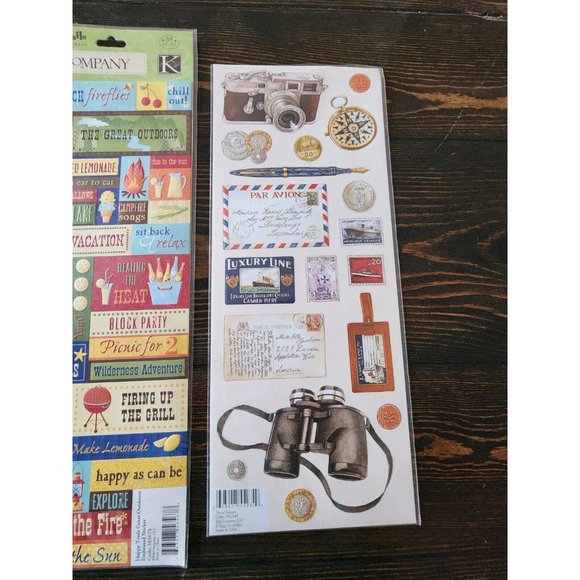 Stickers Lot - Stamping Station - Travel Explore Roap Trip NEW - Retired #15 - Picture 5 of 11